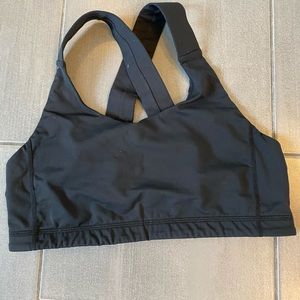 Black Lululemon sports bra size 10